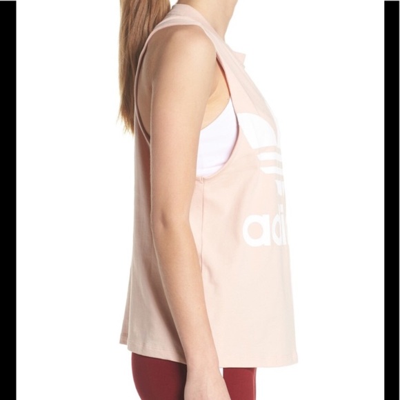 Adidas Blush Pink Tank Top/Muscle Tank - Picture 3 of 7